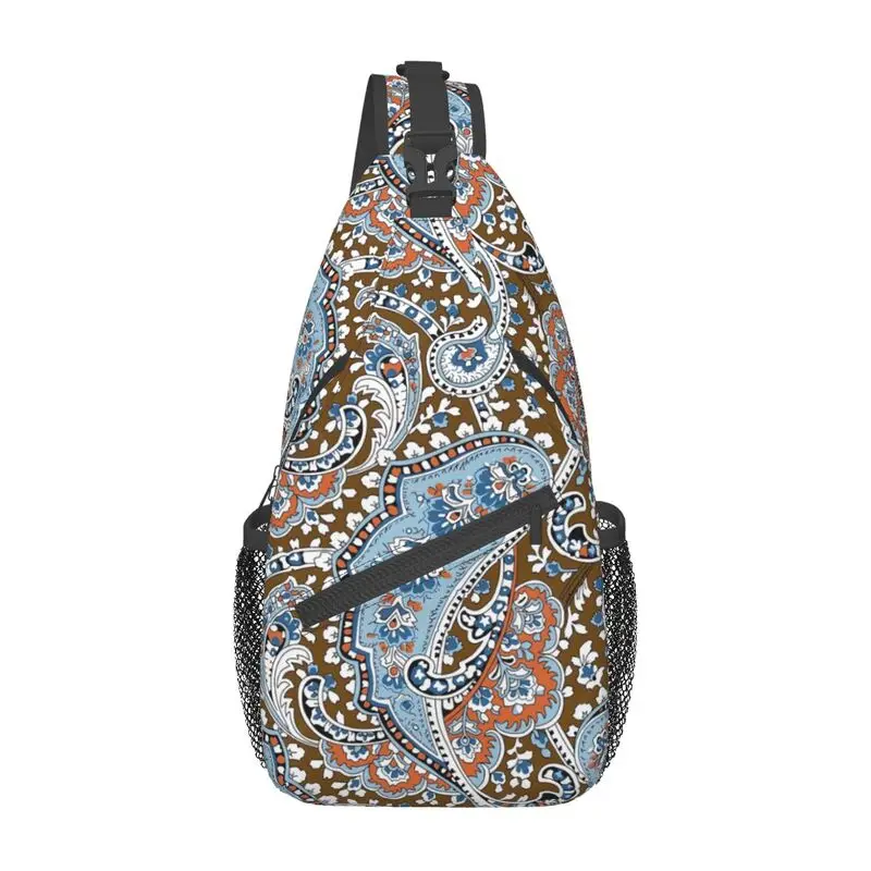 Custom Paisley Style Elements Sling Bags for Men Fashion Floral Art Shoulder Chest Crossbody Backpack Travel Hiking Daypack
Custom Paisley Style Elements Sling Bags for Men Fashion Floral Art Shoulder Chest Crossbody Backpack Travel Hiking Daypack
