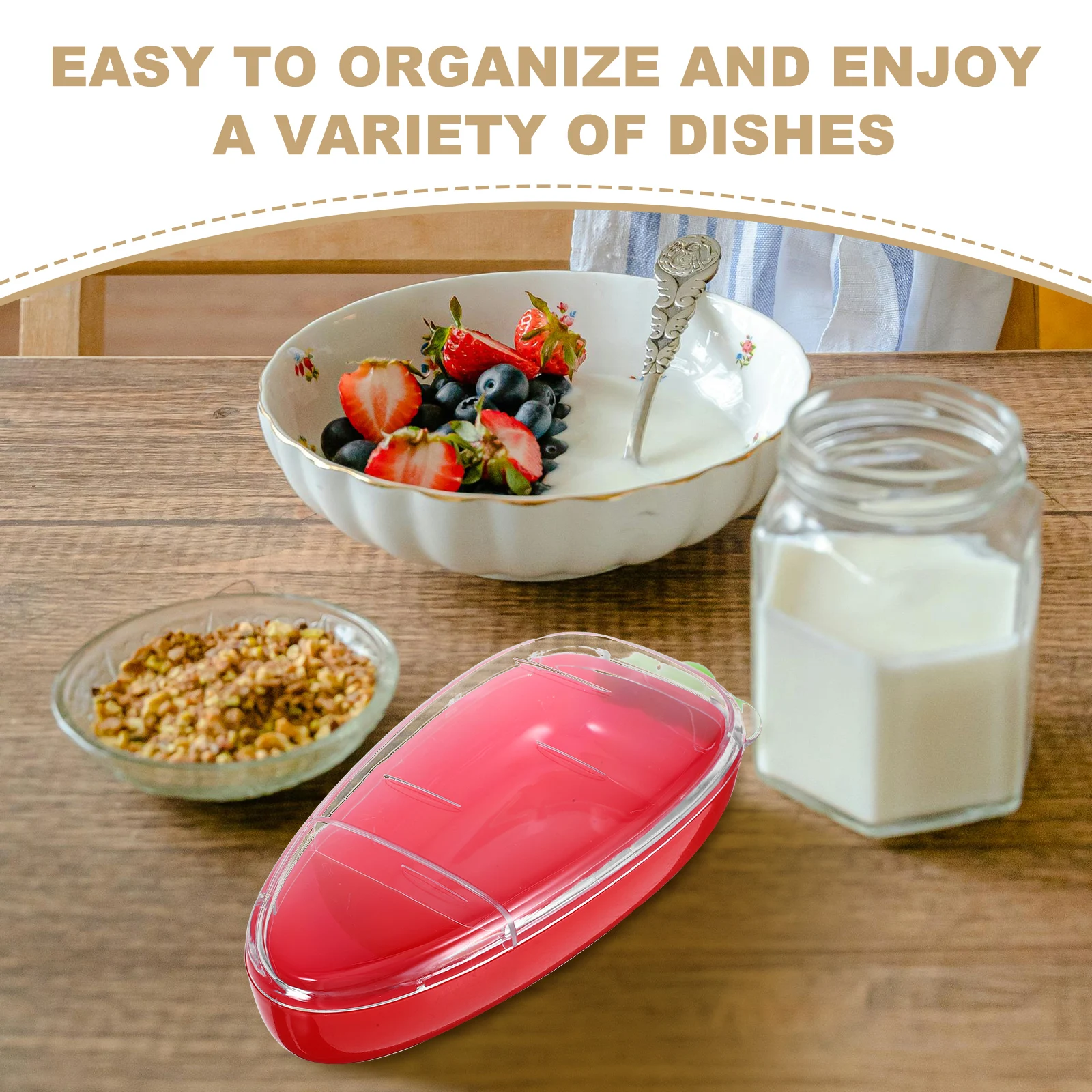 Reusable Plastic Divided Snack Container 2-Grid ABS Box Clear Lid Food Storage Tray for Snack Serving Meal Organization
Reusable Plastic Divided Snack Container 2-Grid ABS Box Clear Lid Food Storage Tray for Snack Serving Meal Organization