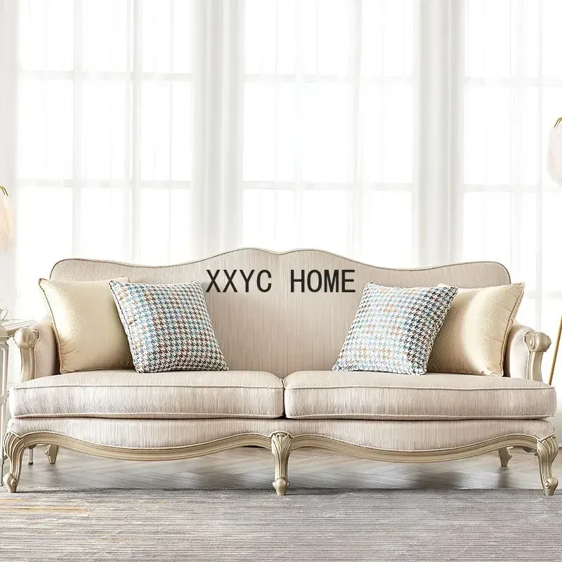 American-Style Solid Wood Double Three-Seat Sofa Meijia Small Apartment Simple and Light Luxury
American-Style Solid Wood Double Three-Seat Sofa Meijia Small Apartment Simple and Light Luxury