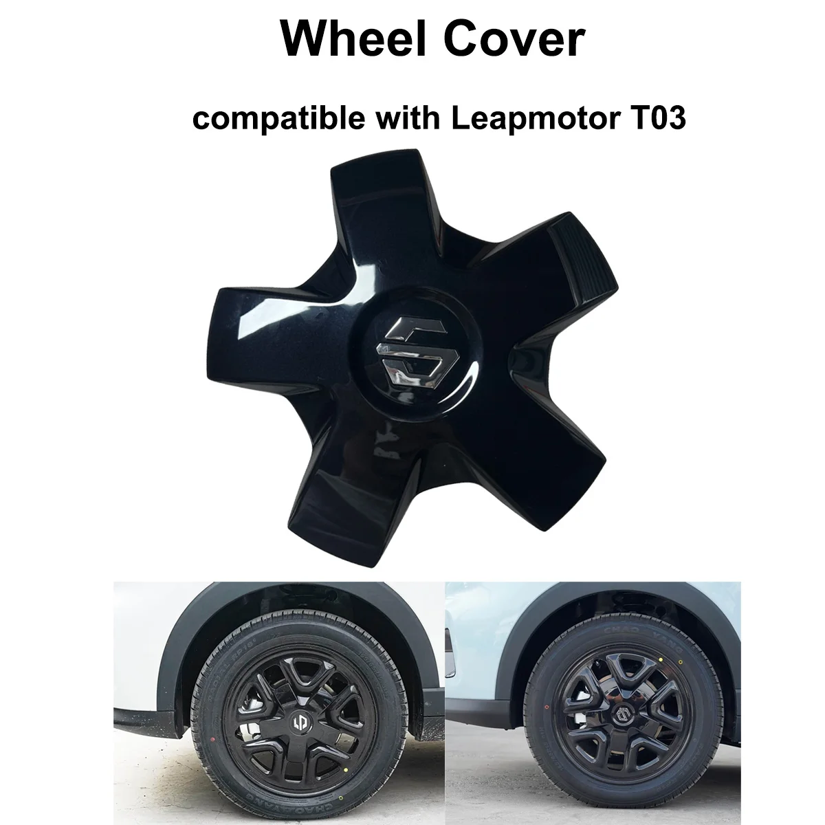Wheel Cover compatible with Leapmotor T03, OE 3102201-TB03, Protective Decorative Hub Accessory, Durable Easy Installation
Wheel Cover compatible with Leapmotor T03, OE 3102201-TB03, Protective Decorative Hub Accessory, Durable Easy Installation