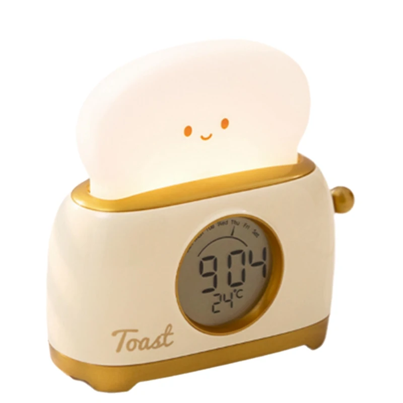 Bread Maker Alarm Clock Night Light With Timing Function And Infinite Dimming 1200Mah Night Light For Bedroom, Bedside, Desktop
Bread Maker Alarm Clock Night Light With Timing Function And Infinite Dimming 1200Mah Night Light For Bedroom, Bedside, Desktop
