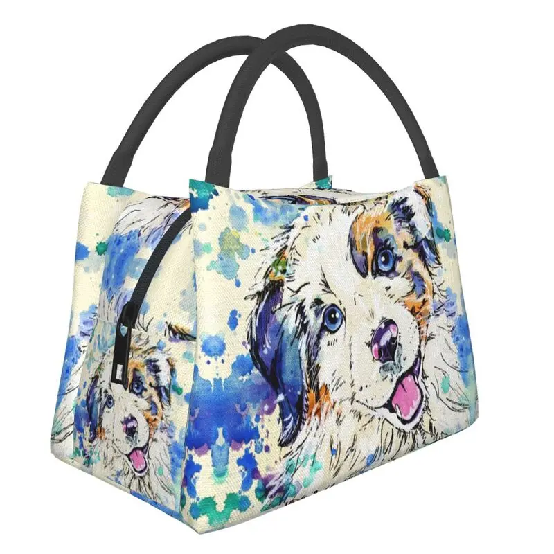 Australian Shepherd Dog Thermal Insulated Lunch Bags Women Collie Resuable Lunch Container for Office Outdoor Meal Food Box
Australian Shepherd Dog Thermal Insulated Lunch Bags Women Collie Resuable Lunch Container for Office Outdoor Meal Food Box