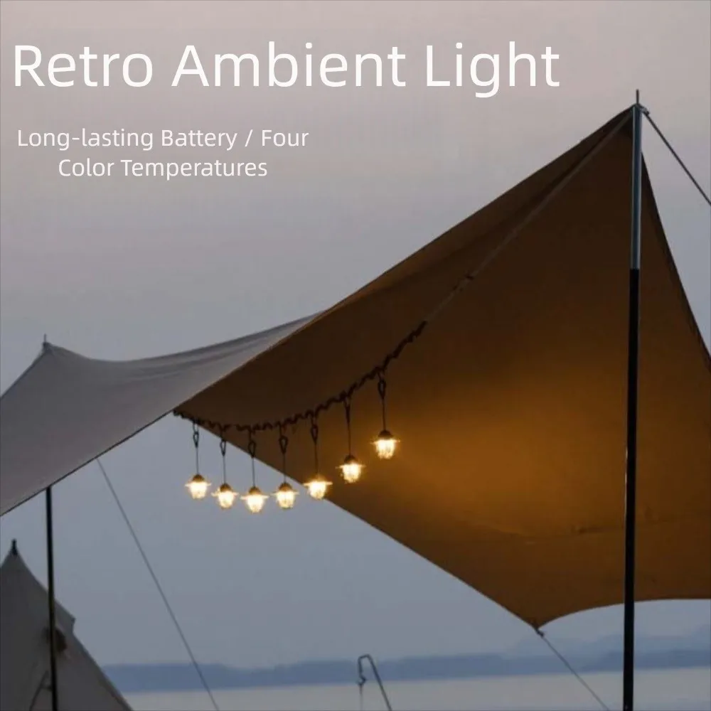 Rechargable Pendant Camping Lamp Portable Hanging Retro Chandeliers 4 Adjustable Modes Ultra Long Life Camping Ambient Light
Rechargable Pendant Camping Lamp Portable Hanging Retro Chandeliers 4 Adjustable Modes Ultra Long Life Camping Ambient Light