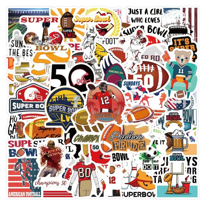 60 шт. наклейки для регби SuperBowl с граффити, чемодан, чашка с водой, канцелярские принадлежности, декоративные наклейки для автомобиля, скутера, ноутбука
60 шт. наклейки для регби SuperBowl с граффити, чемодан, чашка с водой, канцелярские принадлежности, декоративные наклейки для автомобиля, скутера, ноутбука