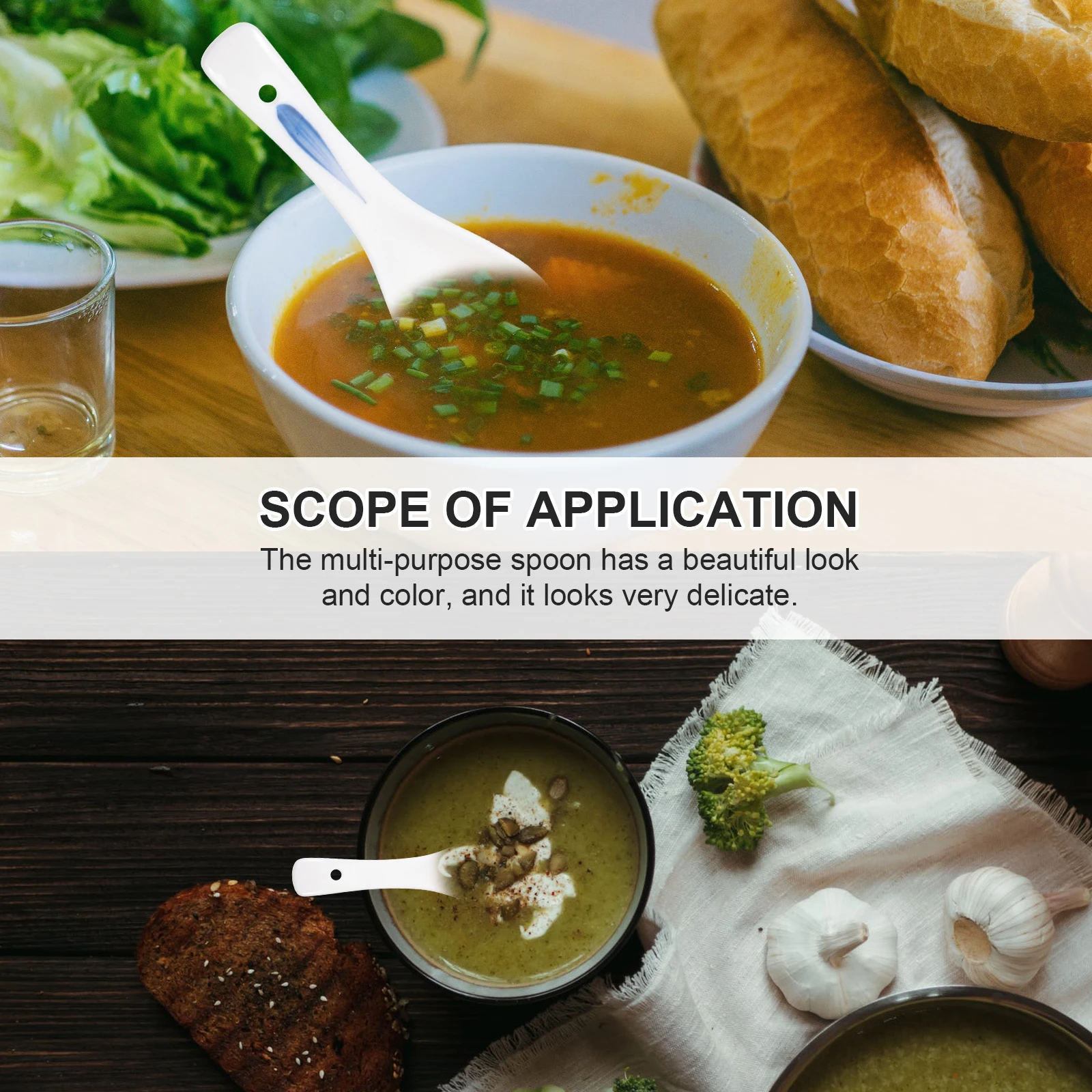 6Pcs Porcelain Soup Spoons Fine Craftsmanship Stain Resistant Easy Clean Comfortable Grip Ideal for Breakfast Dessert Honey
6Pcs Porcelain Soup Spoons Fine Craftsmanship Stain Resistant Easy Clean Comfortable Grip Ideal for Breakfast Dessert Honey