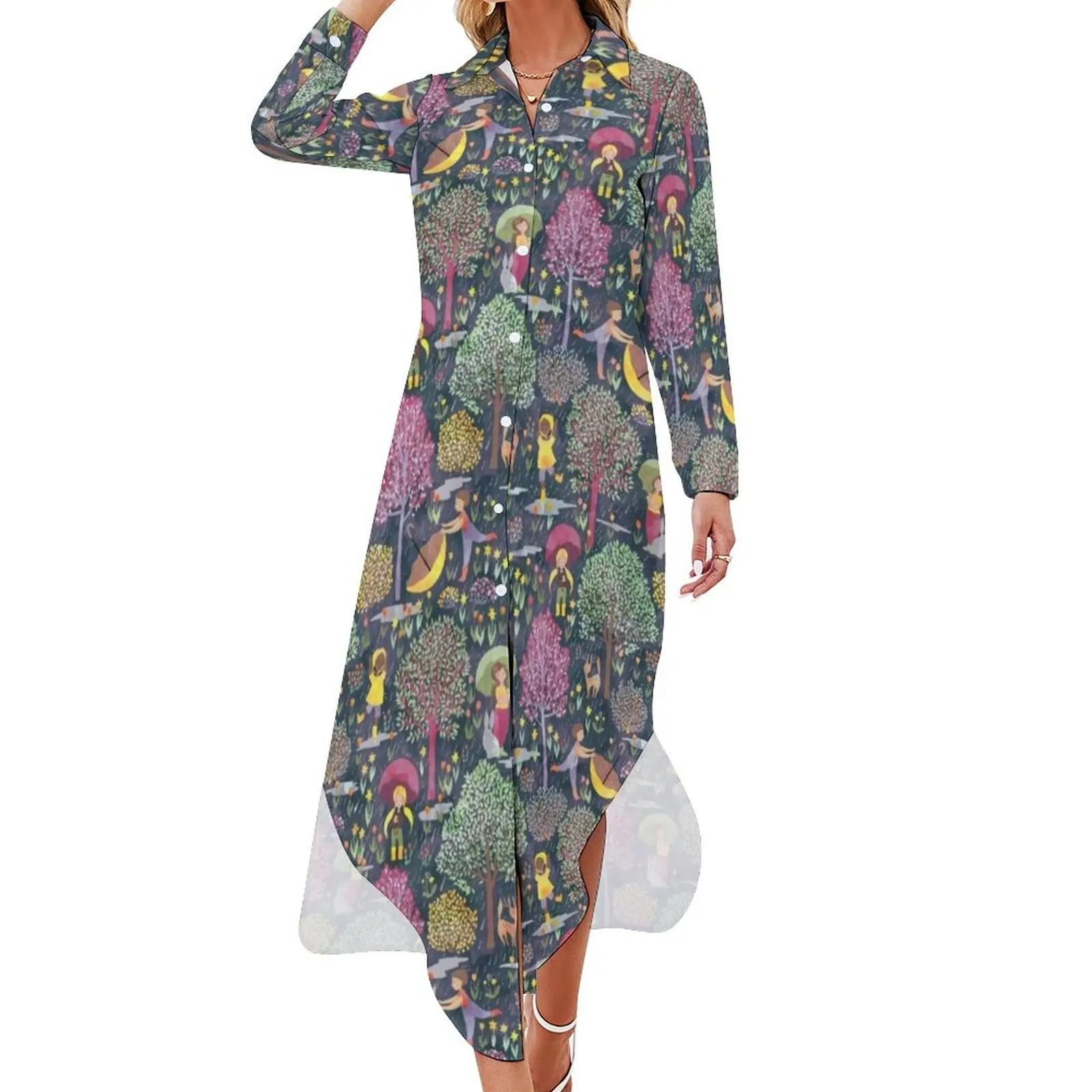 April Shower Long Sleeved Shirt Dress dress women elegant luxury Clothing
April Shower Long Sleeved Shirt Dress dress women elegant luxury Clothing