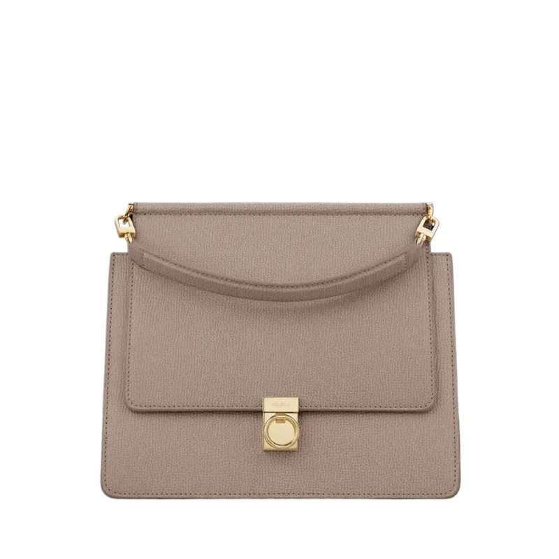 Numéro Sept Crossbody Bag Women High Quality Grained Leather Minimalist Luxury Shoulder Bag Elegant Gold Ring Lock Flap Handbag
Numéro Sept Crossbody Bag Women High Quality Grained Leather Minimalist Luxury Shoulder Bag Elegant Gold Ring Lock Flap Handbag