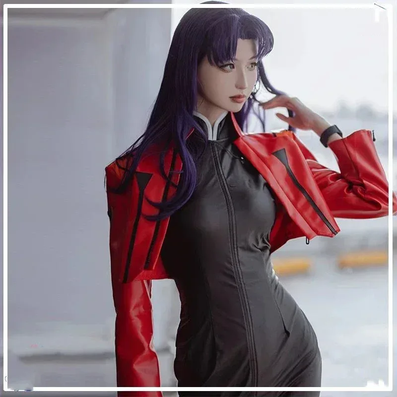 Новинка 2025, аниме Katsuragi Misato, карнавальный костюм, красная куртка, платье, парик, униформа, вечеринка на Хэллоуин 
Новинка 2025, аниме Katsuragi Misato, карнавальный костюм, красная куртка, платье, парик, униформа, вечеринка на Хэллоуин