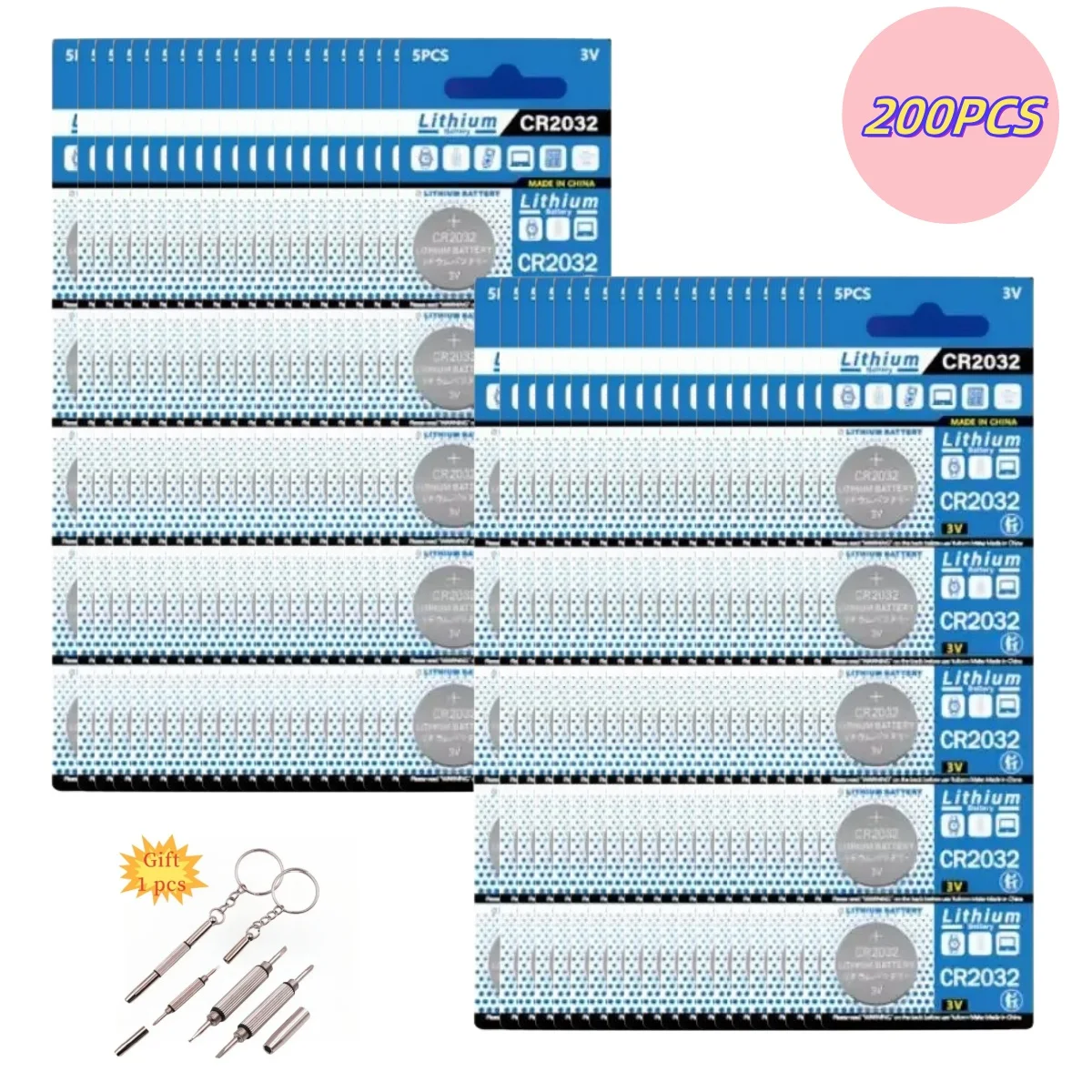 Hot 200PCS Original CR2032 3V Lithium Button Cell CR 2032 Coin Battery DL2032 ECR2032 BR2032 2032 Long Lasting For Watches
Hot 200PCS Original CR2032 3V Lithium Button Cell CR 2032 Coin Battery DL2032 ECR2032 BR2032 2032 Long Lasting For Watches