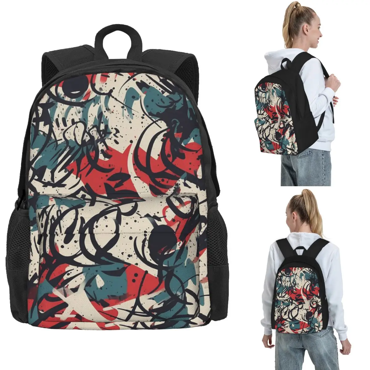 Graffiti Pattern Backpack Hot Sale Daypack Large Capacity Kids BookBag School Bag Shoulder Bags for Men Women
Graffiti Pattern Backpack Hot Sale Daypack Large Capacity Kids BookBag School Bag Shoulder Bags for Men Women