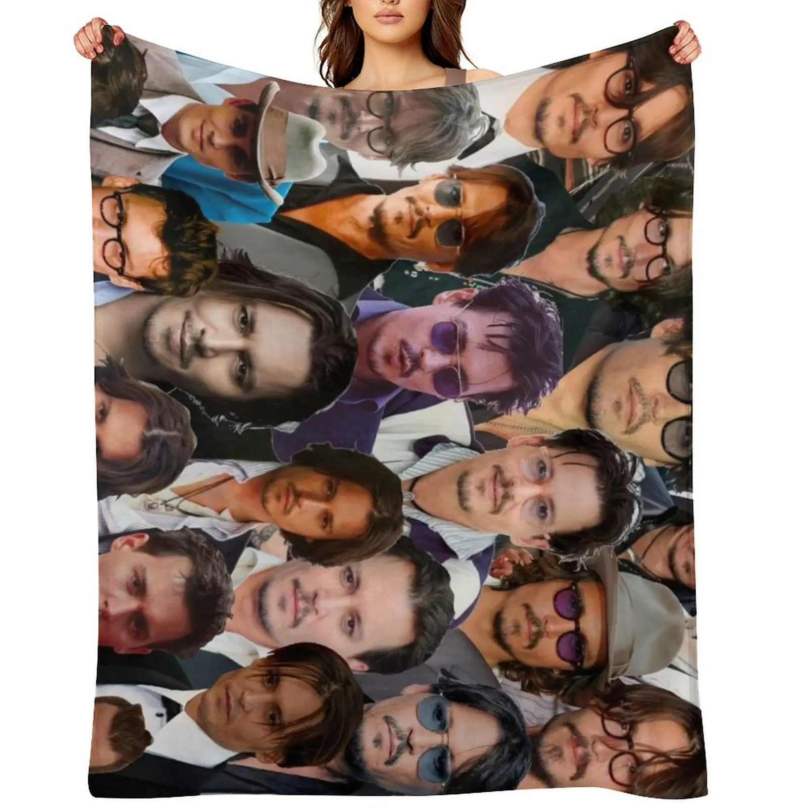 Johnny Depp Photo Collage Throw Blanket for winter Personalized Gift decorative Sleeping Bag Blankets
Johnny Depp Photo Collage Throw Blanket for winter Personalized Gift decorative Sleeping Bag Blankets