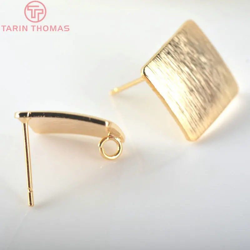 (2625)10PCS Square 13x13MM 24K Gold Color Plated Brass Square Stud Earrings Pins High Quality Diy Jewelry Findings Accessories
(2625)10PCS Square 13x13MM 24K Gold Color Plated Brass Square Stud Earrings Pins High Quality Diy Jewelry Findings Accessories