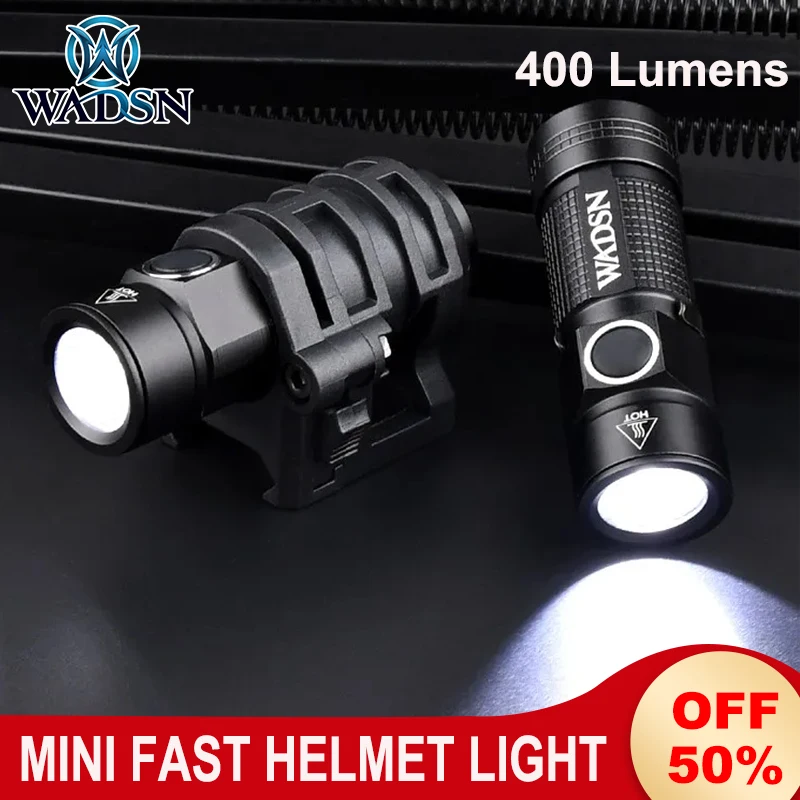 WADSN Metal Mini Weapon Tactical Airsoft Strobe FAST Helmet Flashlight LED Flashlight Fit 20mm Rail Military Scout Hunting Light
WADSN Metal Mini Weapon Tactical Airsoft Strobe FAST Helmet Flashlight LED Flashlight Fit 20mm Rail Military Scout Hunting Light