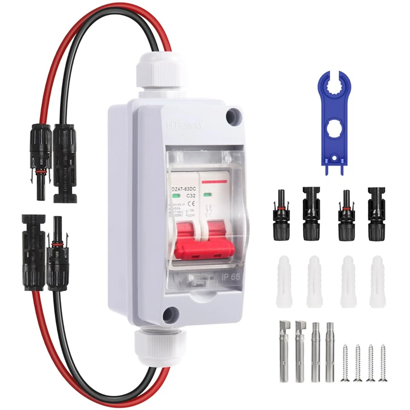 AB09-Solar Panel Disconnect Switch DC 500V Solar Circuit Breaker Box 32Amp IP65 Waterproof Miniature Circuit Breaker Solar PV
AB09-Solar Panel Disconnect Switch DC 500V Solar Circuit Breaker Box 32Amp IP65 Waterproof Miniature Circuit Breaker Solar PV
