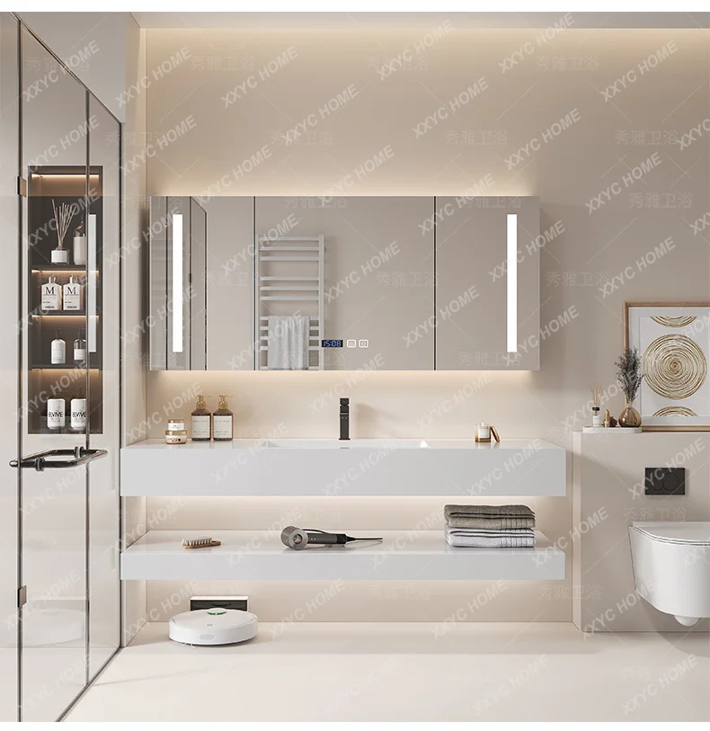 Mirror Storage Bathroom Cabinet Toilet Corner Makeup Sink Skincare Bathroom Cabinet Luxury Vanity Gabinete Trendy Furniture
Mirror Storage Bathroom Cabinet Toilet Corner Makeup Sink Skincare Bathroom Cabinet Luxury Vanity Gabinete Trendy Furniture