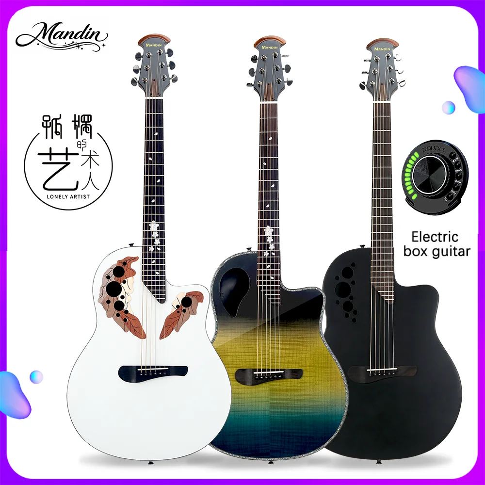 Mandin P5 Solid Folk Guitar 41 36 38 40 inch Grape soundhole Electric Box Carbon fiber travel Black Blue Red Ovation style
Mandin P5 Solid Folk Guitar 41 36 38 40 inch Grape soundhole Electric Box Carbon fiber travel Black Blue Red Ovation style