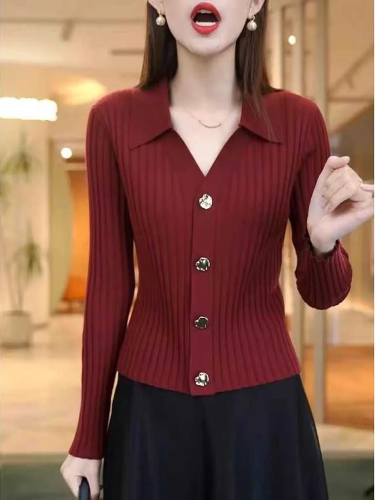Spring 2026 Faionable Long Sve Knitted Sweater plus Size Women Slimming Tummy Covering Cardigan Top Korean Sle Commute
Spring 2026 Faionable Long Sve Knitted Sweater plus Size Women Slimming Tummy Covering Cardigan Top Korean Sle Commute
