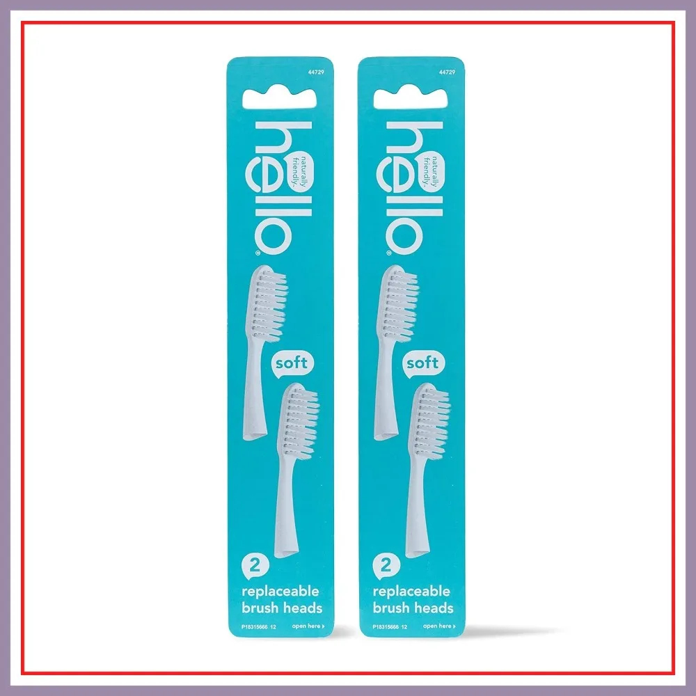 Manual Toothbrush Replacement Heads, Soft Tapered Bristles, BPA Free, 2 Pack, 4 Refills
Manual Toothbrush Replacement Heads, Soft Tapered Bristles, BPA Free, 2 Pack, 4 Refills