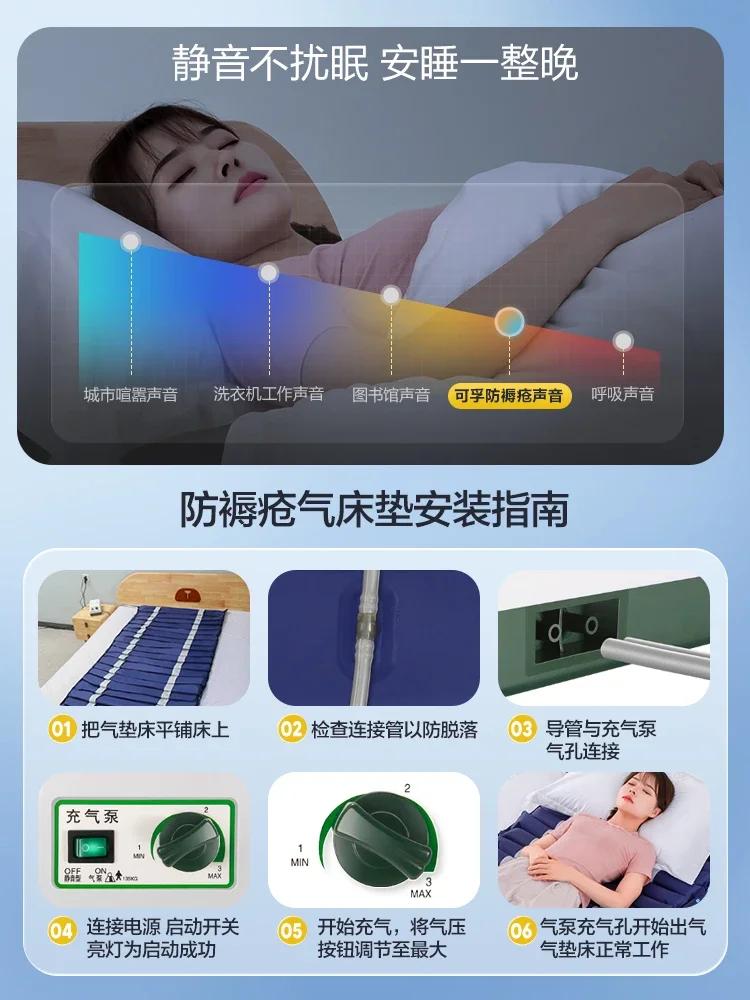 Air mattress bed Anti-bedsore for the elderly Medical anti-pressure sore Nursing mattress Paralyzed bed Inflatable air mattress 
Air mattress bed Anti-bedsore for the elderly Medical anti-pressure sore Nursing mattress Paralyzed bed Inflatable air mattress
