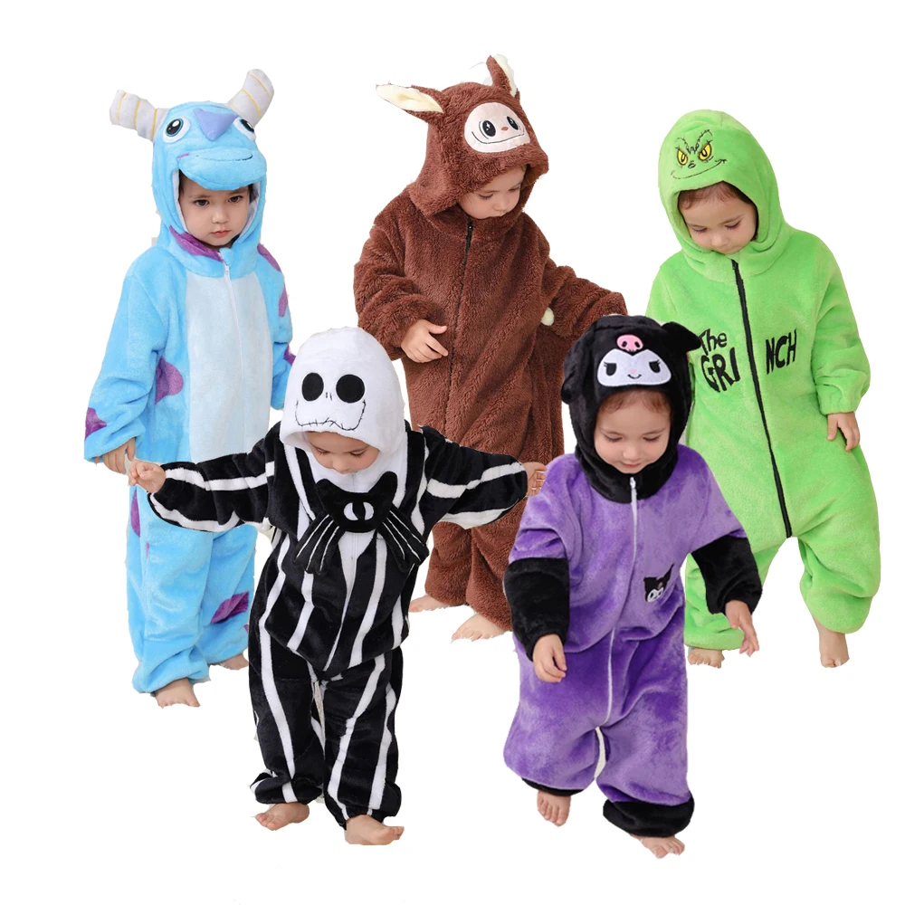 Детский комбинезон с животными, кигуруми, детские пижамы, карнавальный костюм с героями мультфильмов, домашняя одежда на Хэллоуин и Рождество, одежда для всего тела для младенцев
Детский комбинезон с животными, кигуруми, детские пижамы, карнавальный костюм с героями мультфильмов, домашняя одежда на Хэллоуин и Рождество, одежда для всего тела для младенцев