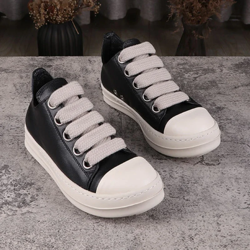 Luxury Breathable Wide Lace Sneaker for Men Genuine Leather Women Casual Shoes Flat Board Shoes Unisex Thick Soled Sneakers
Luxury Breathable Wide Lace Sneaker for Men Genuine Leather Women Casual Shoes Flat Board Shoes Unisex Thick Soled Sneakers