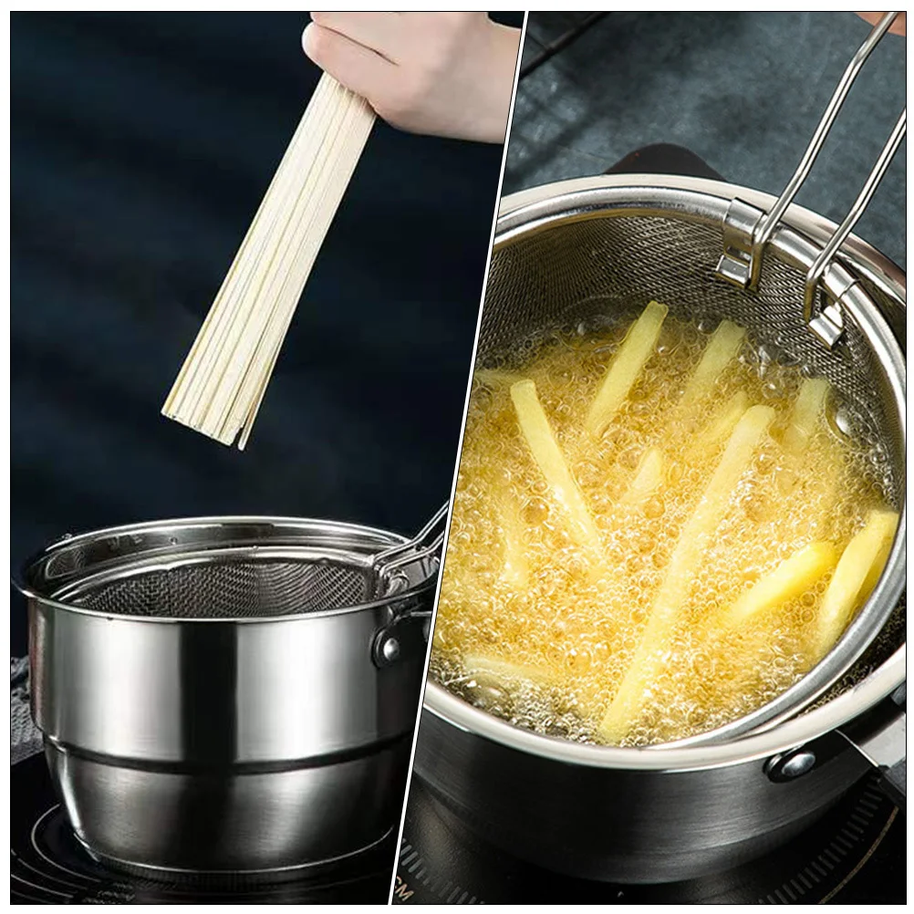 1 Set Stainless Steel Milk Steamer With Strainer Stock For Cooking Pasta Cooker Multi-Functional Kitchen Steamer Reusable Fry
1 Set Stainless Steel Milk Steamer With Strainer Stock For Cooking Pasta Cooker Multi-Functional Kitchen Steamer Reusable Fry