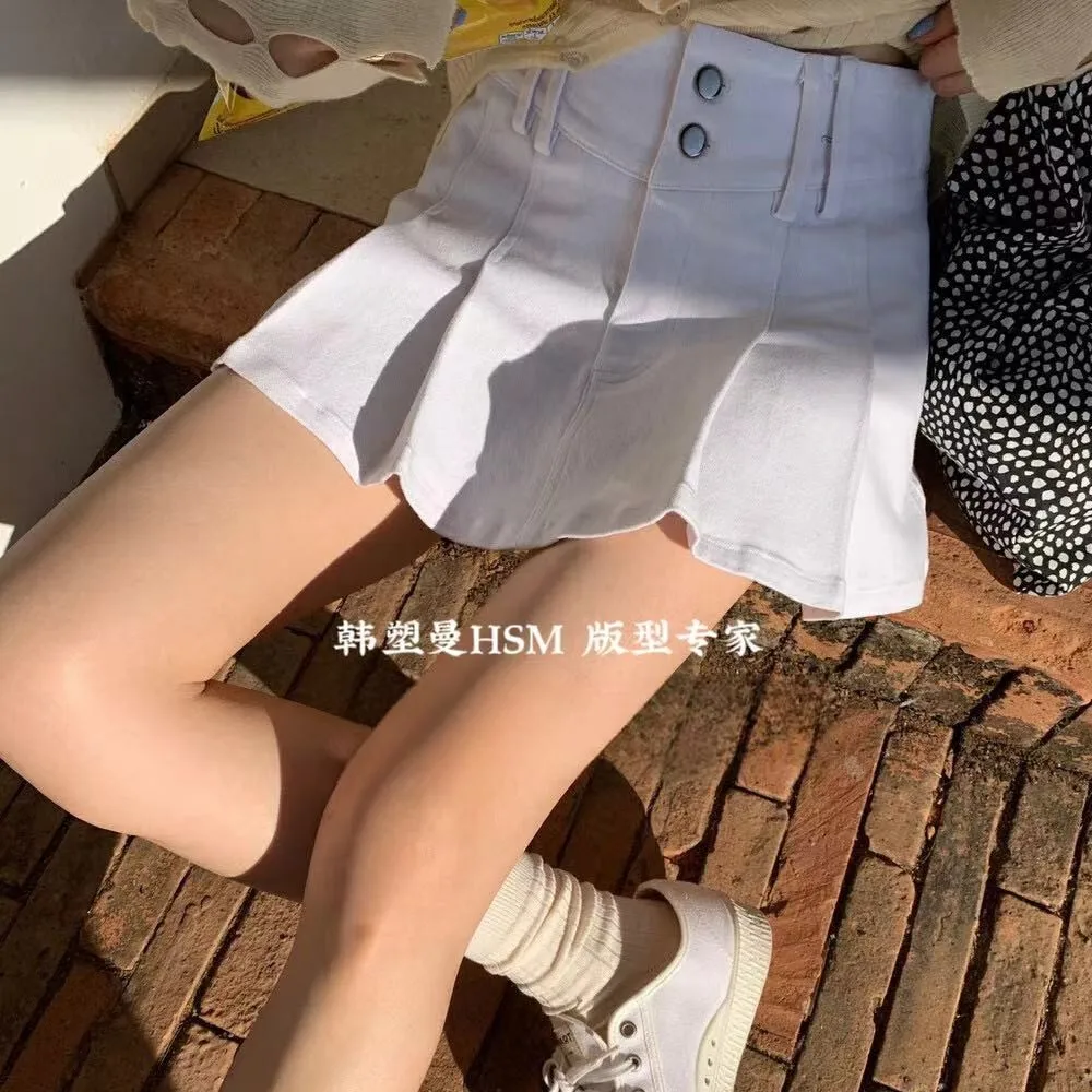 ZHISILAO New White Pleated Skirt Women Vintage High Waist A-line Mini Skirt Summer 2024
ZHISILAO New White Pleated Skirt Women Vintage High Waist A-line Mini Skirt Summer 2024