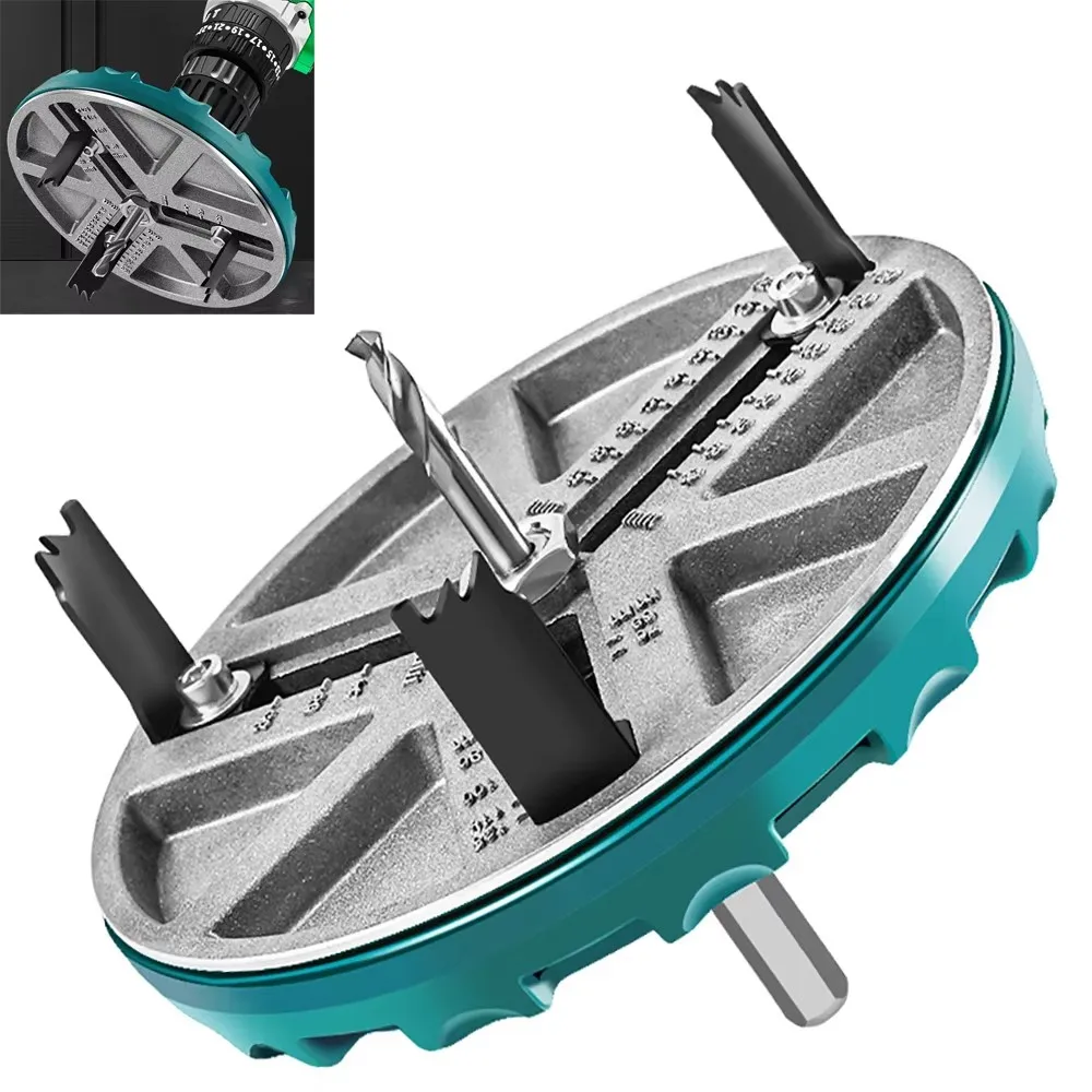 Adjustable Hole Saw Woodworking Hole Opener Cutting Tools Diameter 45mm-130mm Universal Hole Opener For Gypsum Board Cork Board
Adjustable Hole Saw Woodworking Hole Opener Cutting Tools Diameter 45mm-130mm Universal Hole Opener For Gypsum Board Cork Board