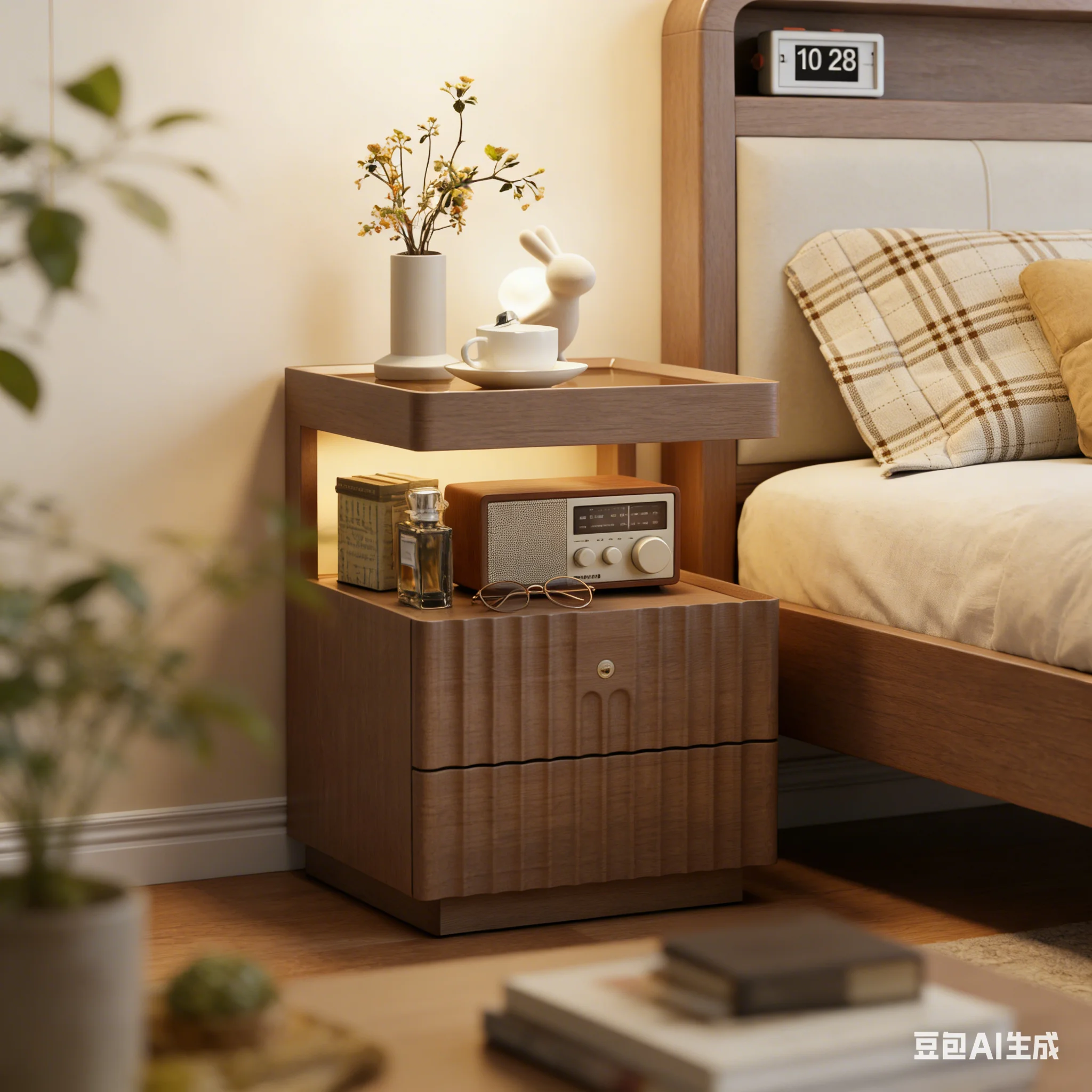AOLIVIYA Vintage Modern Minimalist Smart Bedside Table, Solid Wood Storage Cabinet for Bedroom Nightstands Small Ultra Narrow Ho
AOLIVIYA Vintage Modern Minimalist Smart Bedside Table, Solid Wood Storage Cabinet for Bedroom Nightstands Small Ultra Narrow Ho