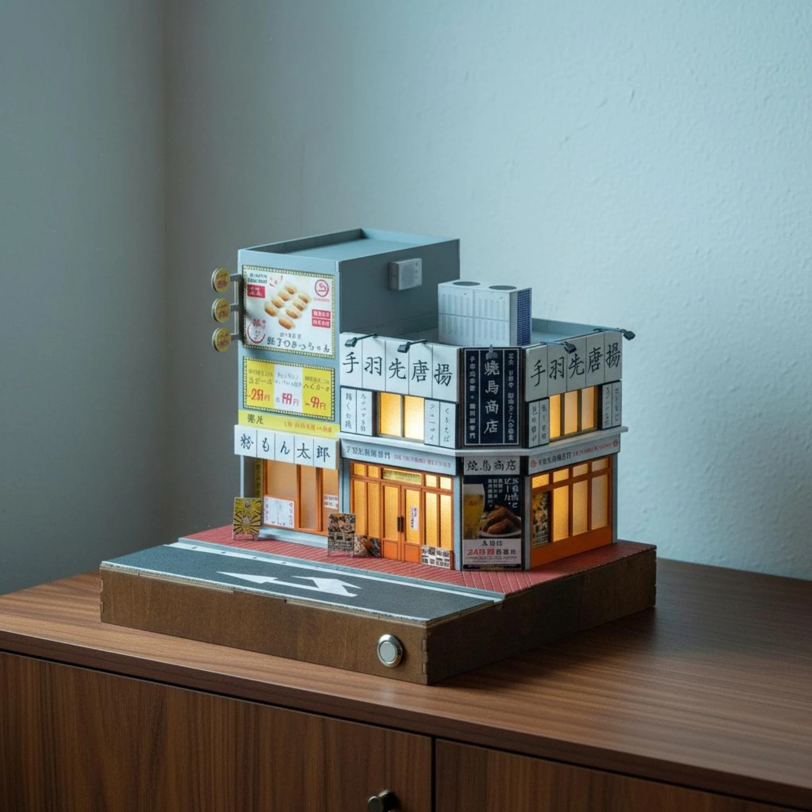 City Landscape Model Kit 1:64 Scale Yakitori Shop Model Hobby Set Miniature Rectangular Base
City Landscape Model Kit 1:64 Scale Yakitori Shop Model Hobby Set Miniature Rectangular Base