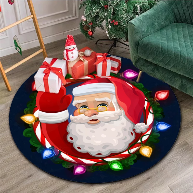 Christmas Decoration Round Carpets Computer Chair Mat Living Room Bedroom Hanging Basket Child Play Floor Rugs Home Non-Slip Mat
Christmas Decoration Round Carpets Computer Chair Mat Living Room Bedroom Hanging Basket Child Play Floor Rugs Home Non-Slip Mat