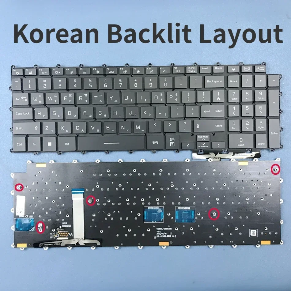 Korean Backlit Keyboard For LG UltraGear Gaming LG 17G90Q 17G90Q-XD79K 17G90Q-SD79K 17G90Q-XP79ML Series SG-B0370-XRA KR Layout
Korean Backlit Keyboard For LG UltraGear Gaming LG 17G90Q 17G90Q-XD79K 17G90Q-SD79K 17G90Q-XP79ML Series SG-B0370-XRA KR Layout