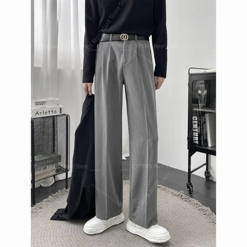 Draped Suit Pants For Man Loose Straight Lined Versatile Wide-leg Casual Long Trousers Men’s Pants
Draped Suit Pants For Man Loose Straight Lined Versatile Wide-leg Casual Long Trousers Men’s Pants