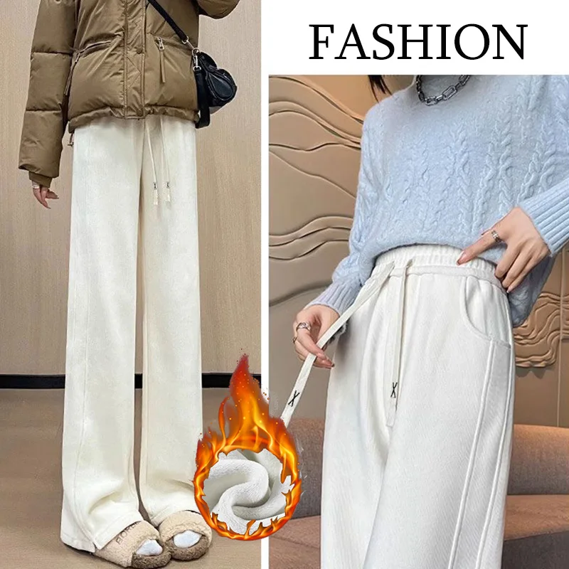 2025 зимние теплые флисовые брюки для девочек, женские корейские плюшевые брюки с высокой талией, женские классические плюшевые термоспортивные штаны
2025 зимние теплые флисовые брюки для девочек, женские корейские плюшевые брюки с высокой талией, женские классические плюшевые термоспортивные штаны