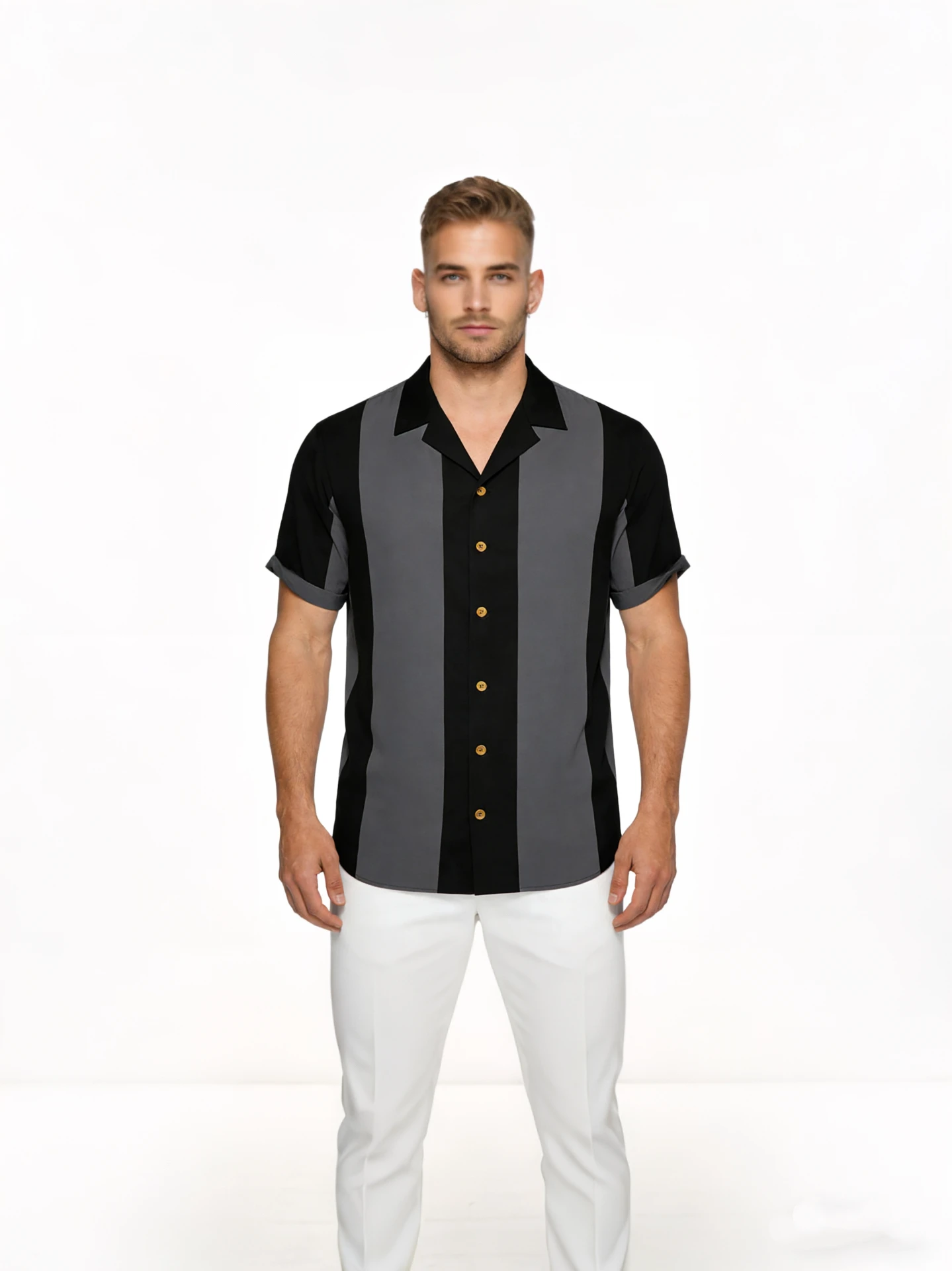 3D Digital Print Short Sleeve Men's Shirt Casual Loose Fit Polyester Youth Trend Polyester Fiber Dyeing Pattern Splice Craft
3D Digital Print Short Sleeve Men's Shirt Casual Loose Fit Polyester Youth Trend Polyester Fiber Dyeing Pattern Splice Craft
