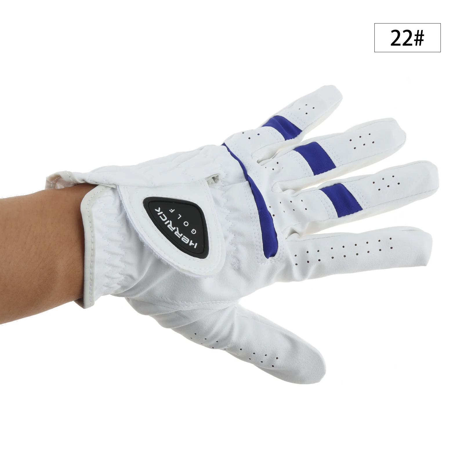 1 шт. мужские перчатки для гольфа на левую руку 22 # S Белый/Синий нано-дышащий материал премиум-класса для тренировок по гольфу
1 шт. мужские перчатки для гольфа на левую руку 22 # S Белый/Синий нано-дышащий материал премиум-класса для тренировок по гольфу