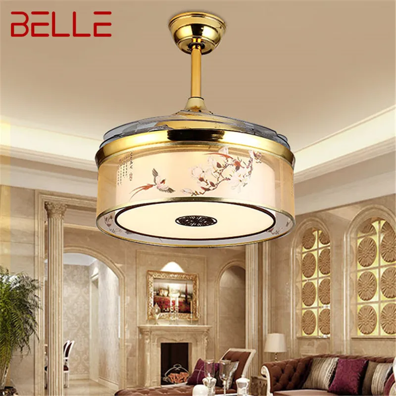 BELLE Ceiling Fan Lights Lamps Remote Control Without Blade Modern Gold LED For Home Dining Room Restaurant
BELLE Ceiling Fan Lights Lamps Remote Control Without Blade Modern Gold LED For Home Dining Room Restaurant
