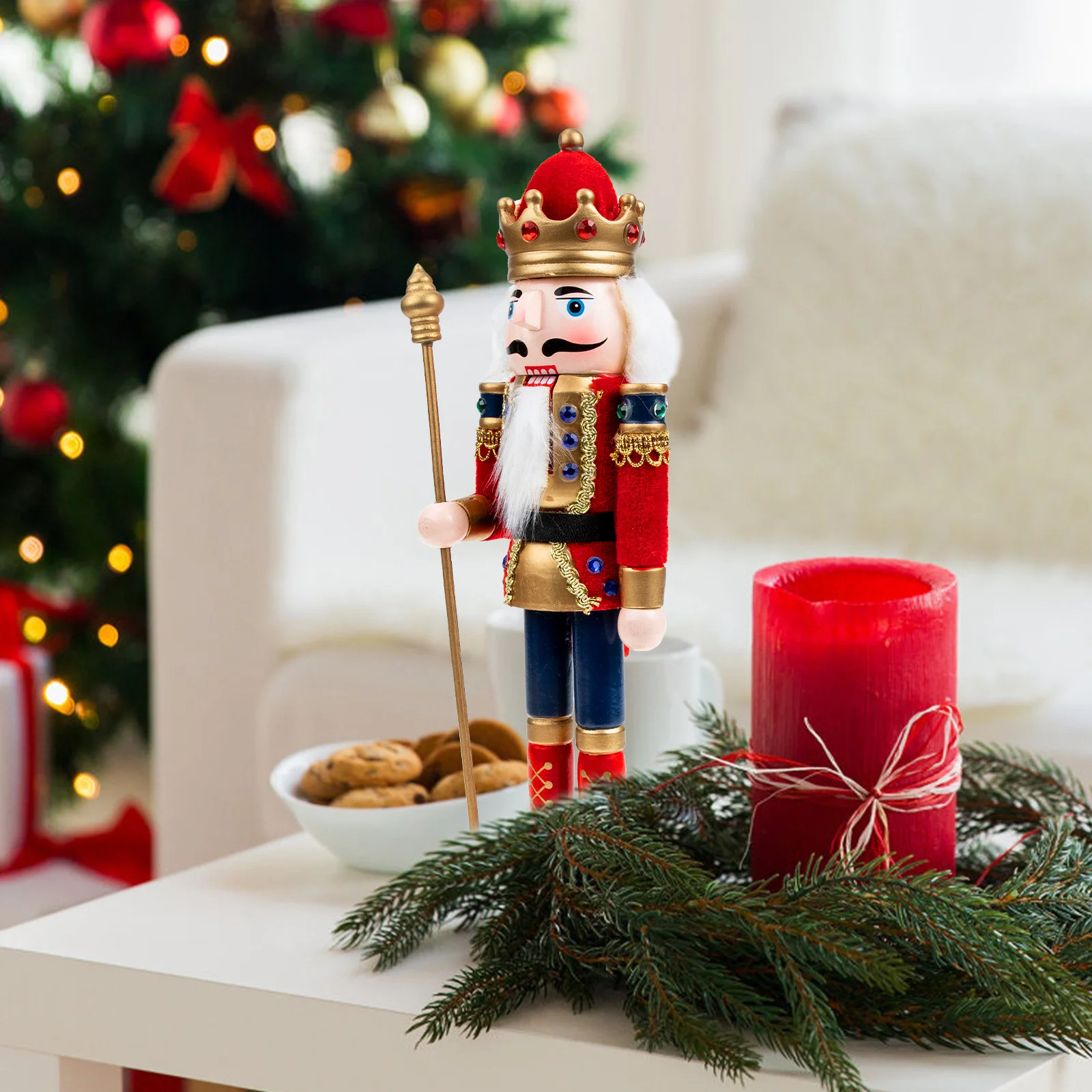 Christmas Wooden Soldier Nutcracker Decoration Craft for Home Living Room Bedroom Office Desktop Xmas Party Favor Gift
Christmas Wooden Soldier Nutcracker Decoration Craft for Home Living Room Bedroom Office Desktop Xmas Party Favor Gift