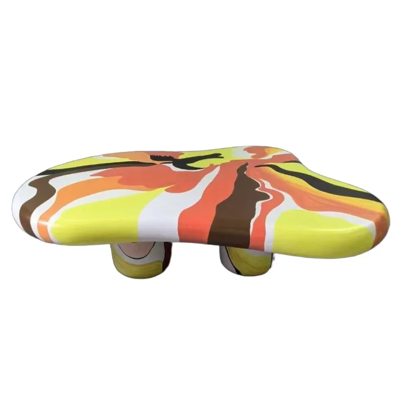 Light luxury painted glass fiber reinforced plastic living room hand-painted oil painting coffee table
Light luxury painted glass fiber reinforced plastic living room hand-painted oil painting coffee table