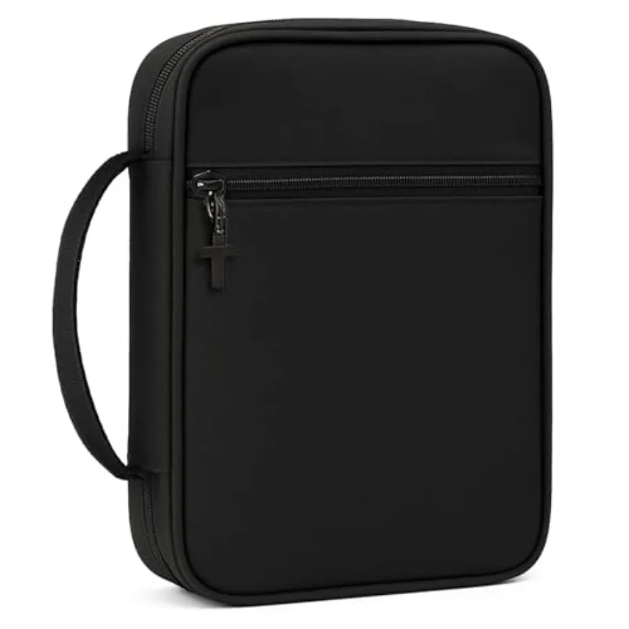 Bible Cover with Durable Handle, Carrying Book Case Church Bag Bible, Protective with Zippered Pocket, Bible Study Accessories
Bible Cover with Durable Handle, Carrying Book Case Church Bag Bible, Protective with Zippered Pocket, Bible Study Accessories