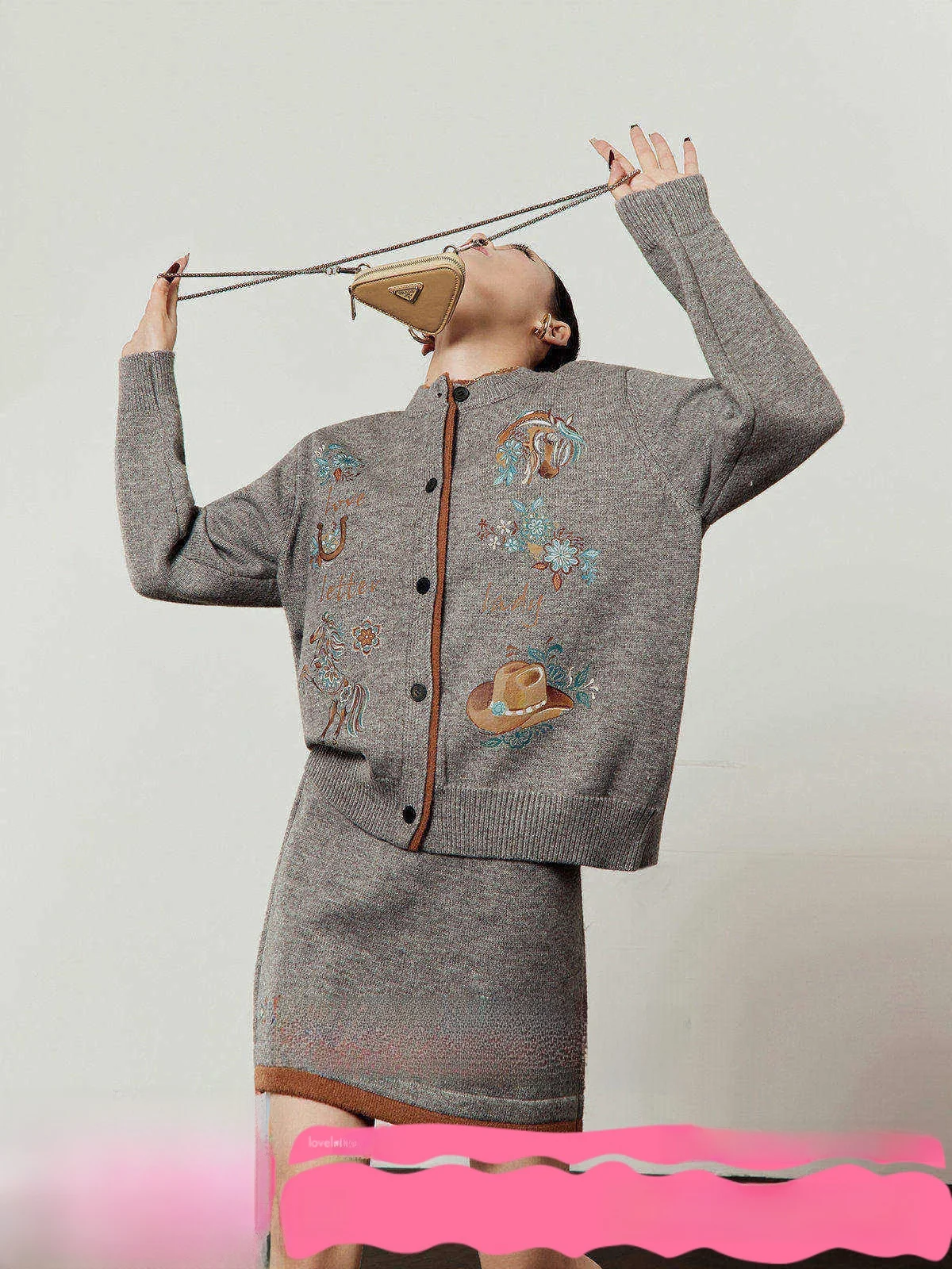Grey Denim Set Women's Spring 2026 New Style Sweater Half Skirt Two-Piece Set Casual Fashion Elastic Long Sleeve round Neck
Grey Denim Set Women's Spring 2026 New Style Sweater Half Skirt Two-Piece Set Casual Fashion Elastic Long Sleeve round Neck