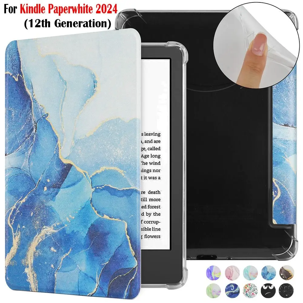 Чехол Auto Wake/Sleep Colorsoft, противоударный чехол из ТПУ SA568B, износостойкий корпус для Kindle Paperwhite 2024 7 дюймов (12 поколений)
Чехол Auto Wake/Sleep Colorsoft, противоударный чехол из ТПУ SA568B, износостойкий корпус для Kindle Paperwhite 2024 7 дюймов (12 поколений)