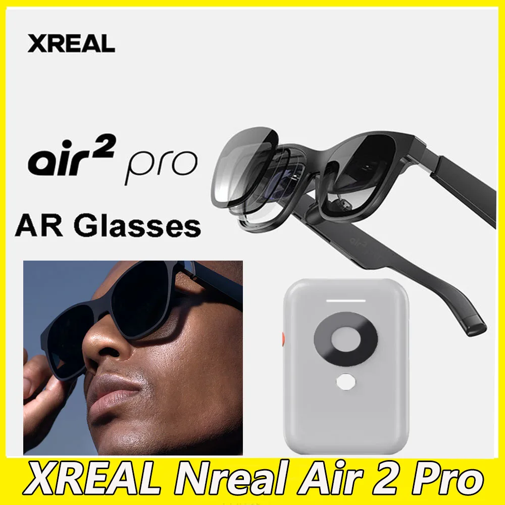 Очки XREAL Nreal Air 2 Pro Smart AR HD, 130 дюймов, большой экран, 1080p, просмотр частного кинотеатра, не VR
Очки XREAL Nreal Air 2 Pro Smart AR HD, 130 дюймов, большой экран, 1080p, просмотр частного кинотеатра, не VR
