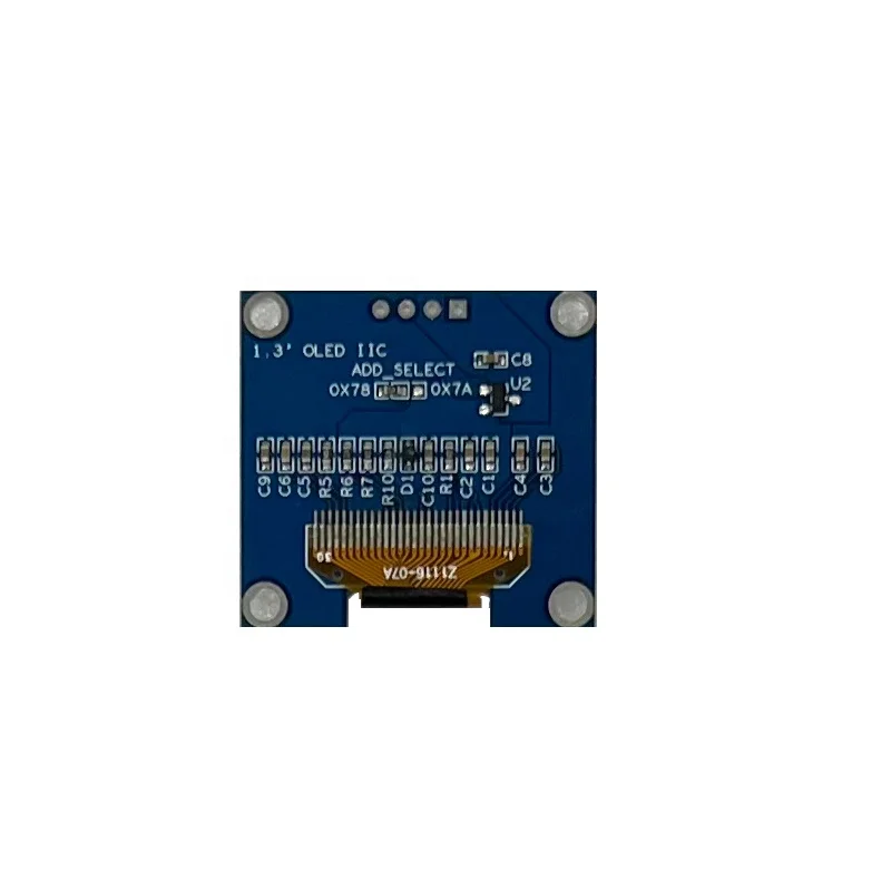 128x64 12864 Monochrome LCD Display 1.3 Inch OLED LCD Display SPI I2C Interface White Monochrome LCD Display 4PCS