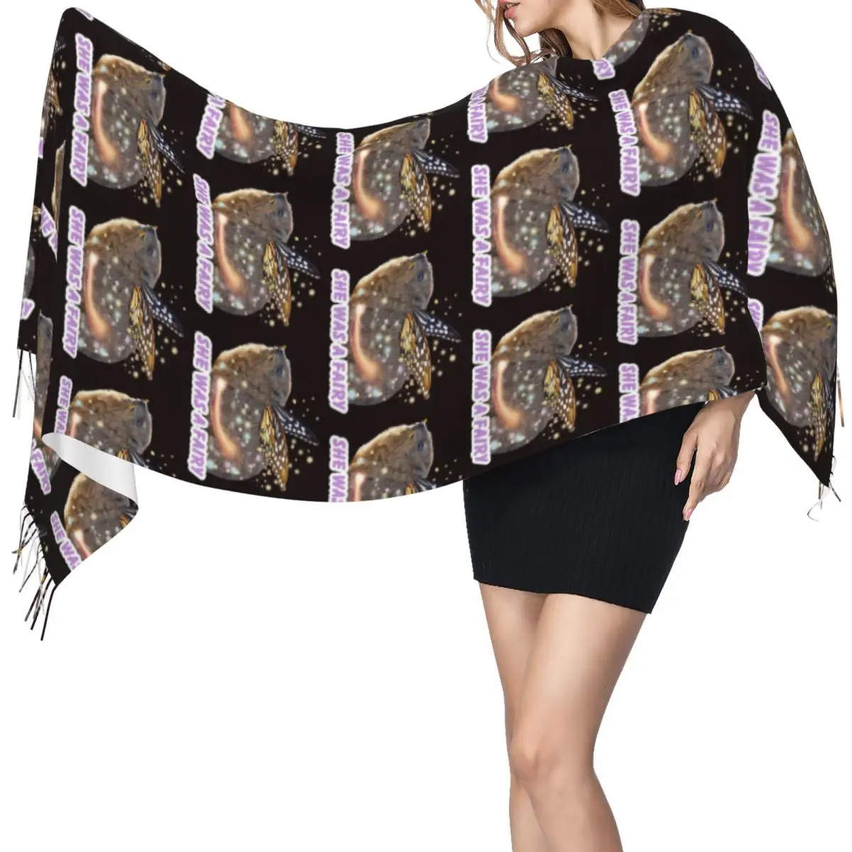 Rock Hyrax Fairy Шарф с кисточками для женщин Мягкие теплые шали и накидки Длинная осенне-зимняя шаль
Rock Hyrax Fairy Шарф с кисточками для женщин Мягкие теплые шали и накидки Длинная осенне-зимняя шаль