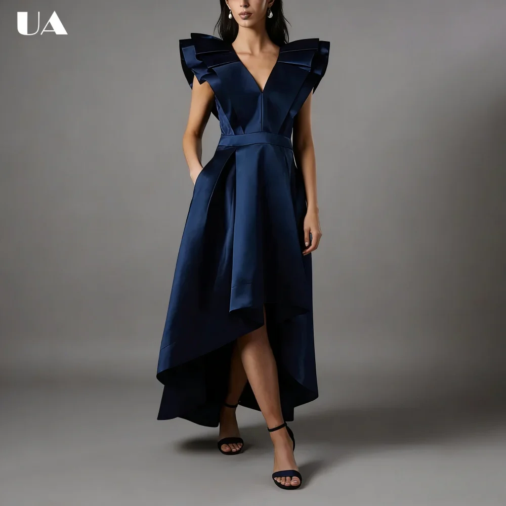 ULBYANRY Customized Solid Satin A-line Prom Dress for Woman Elegant Deep V-neck Evening Dress Sexy Backless Lace-up Party Dress
ULBYANRY Customized Solid Satin A-line Prom Dress for Woman Elegant Deep V-neck Evening Dress Sexy Backless Lace-up Party Dress