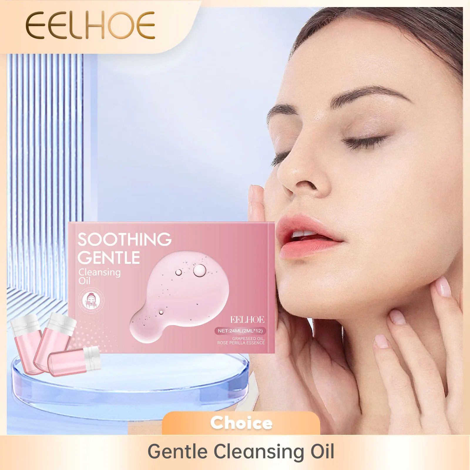 EELHOE Gentle Cleansing Oil Makeup Removal Deep Cleansing Pores Shrinking Oil Control Soothing Portable Small Bottle Cosmetics
EELHOE Gentle Cleansing Oil Makeup Removal Deep Cleansing Pores Shrinking Oil Control Soothing Portable Small Bottle Cosmetics