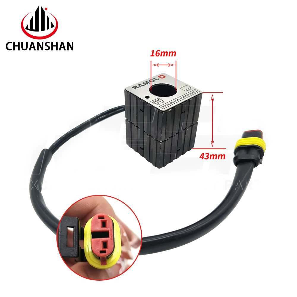 1010048-106 Excavator Accessories Sany 55/60/65/75/135/235-8-9 Pilot Solenoid Valve Coil 1010048106 16mmx43mm
1010048-106 Excavator Accessories Sany 55/60/65/75/135/235-8-9 Pilot Solenoid Valve Coil 1010048106 16mmx43mm