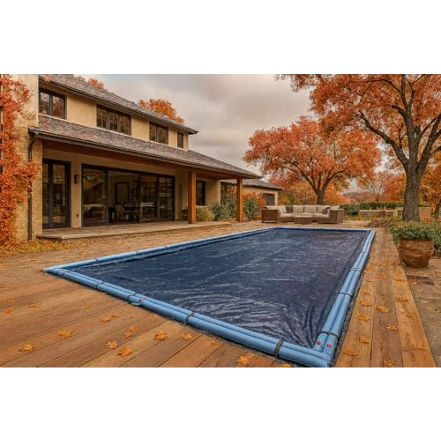 Rectangle Inground Pool Winter Cover Fits 14 x 28 Pool Superior Strength Durability Treated for UV Protection Cold Resistant Na
Rectangle Inground Pool Winter Cover Fits 14 x 28 Pool Superior Strength Durability Treated for UV Protection Cold Resistant Na