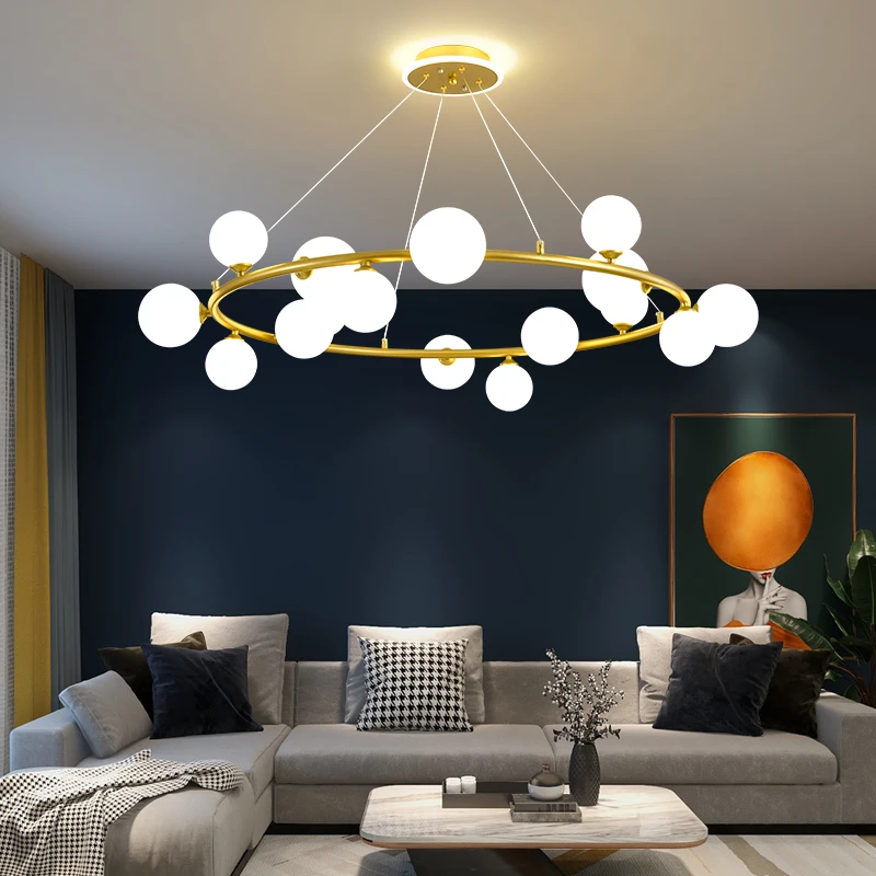 Modern LED Chandeliers Pendant Lighting For Living room Bedroom Dining Table Nordic Glass Home Decor Kitchen Chandelier lustres
Modern LED Chandeliers Pendant Lighting For Living room Bedroom Dining Table Nordic Glass Home Decor Kitchen Chandelier lustres